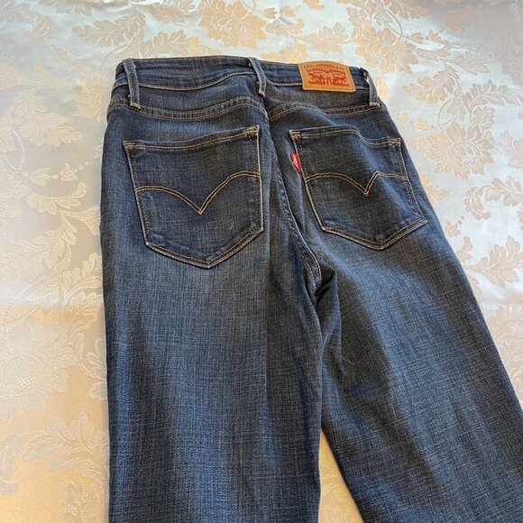 Levi's 721 Blue Skinny High Rise Jeans Size 26 - Picture 4 of 9